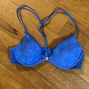 Gilly Hicks Vibrant Blue Lace Bra